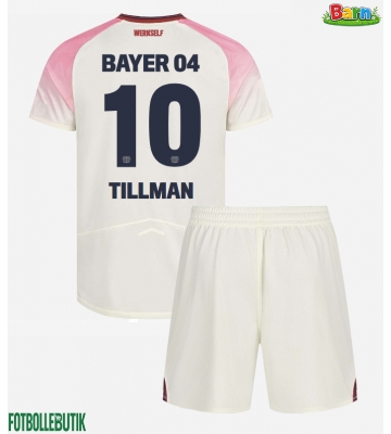 Bayer Leverkusen Malik Tillman #10 Bortaställ Barn 2025-26 Kortärmad (+ Korta byxor)
